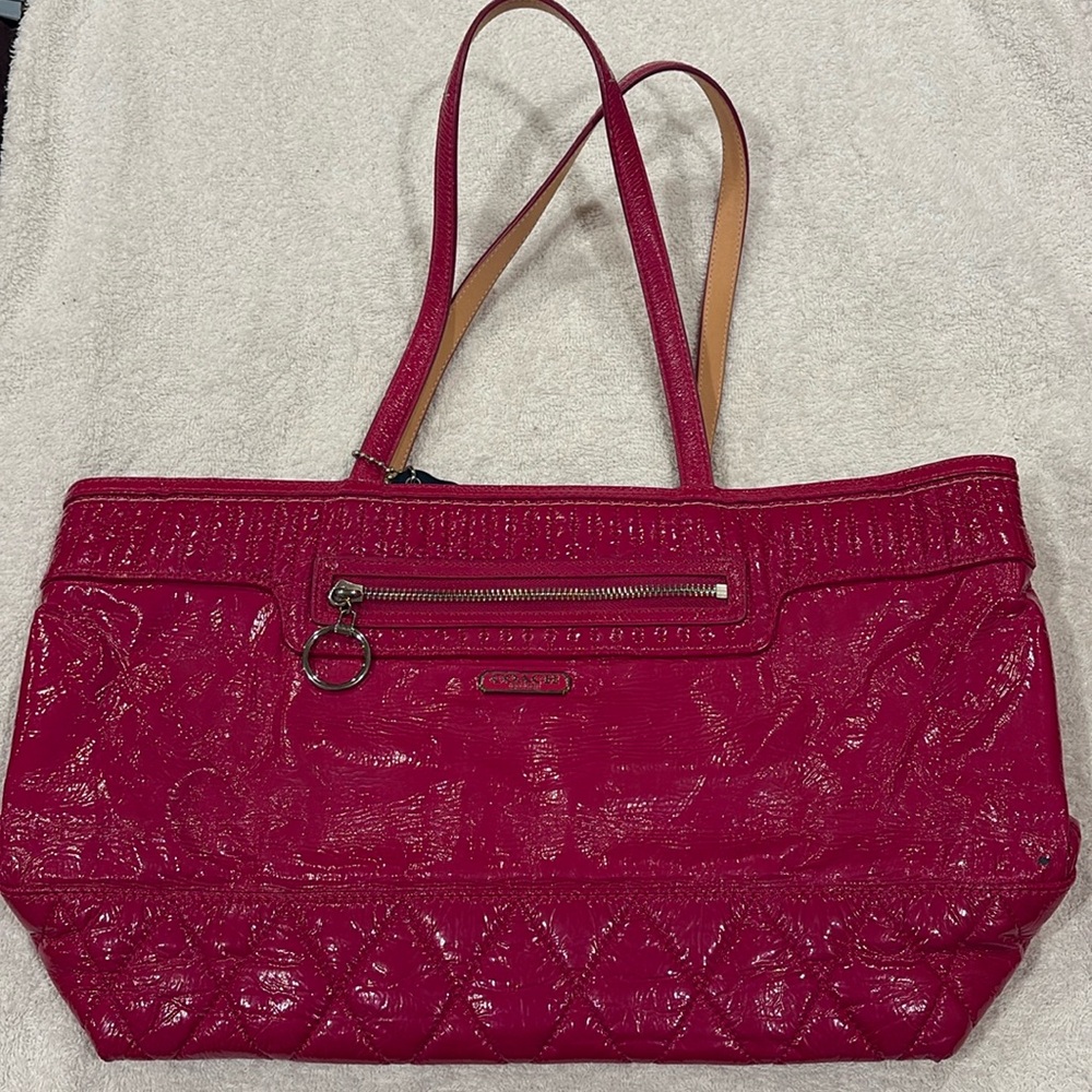 Large Pink Coach Pocketbook